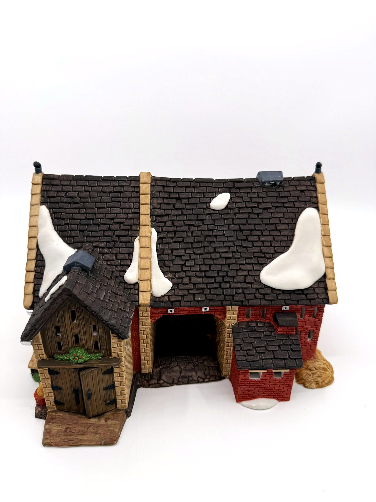 Department 56 Dickens' Village Butter Tub Barn #58338 – front view from higher up