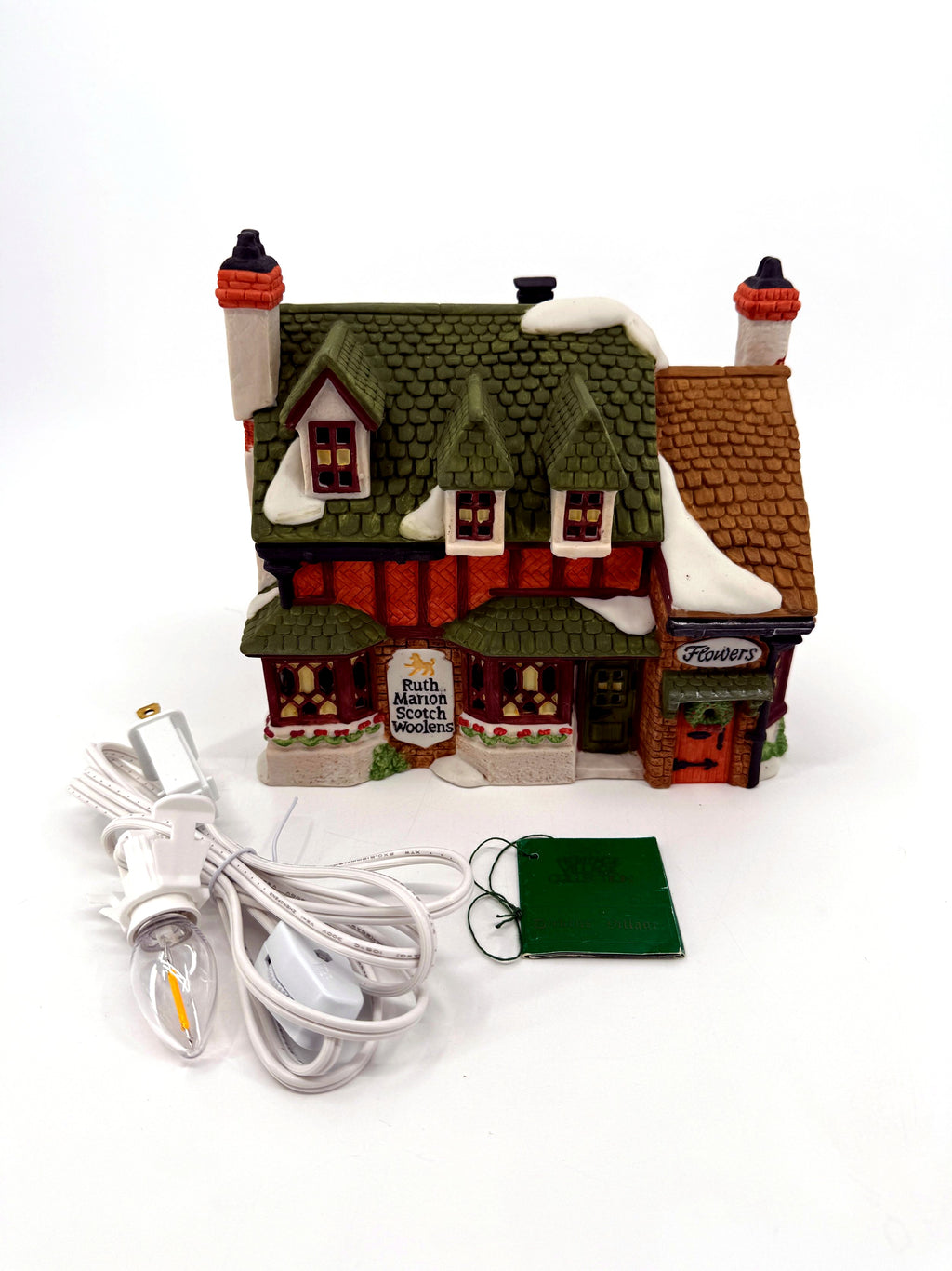 Ruth Marion Scotch Woolens with new LED replacement cord and hangtag booklet