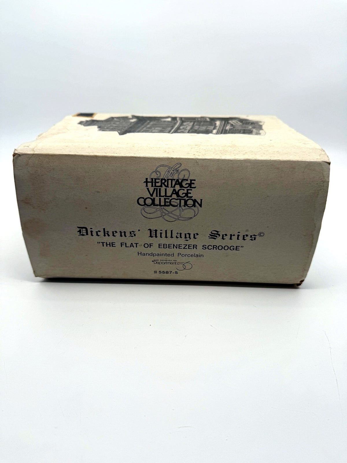 The Flat of Ebenezer Scrooge original retail box, front (enhanced)