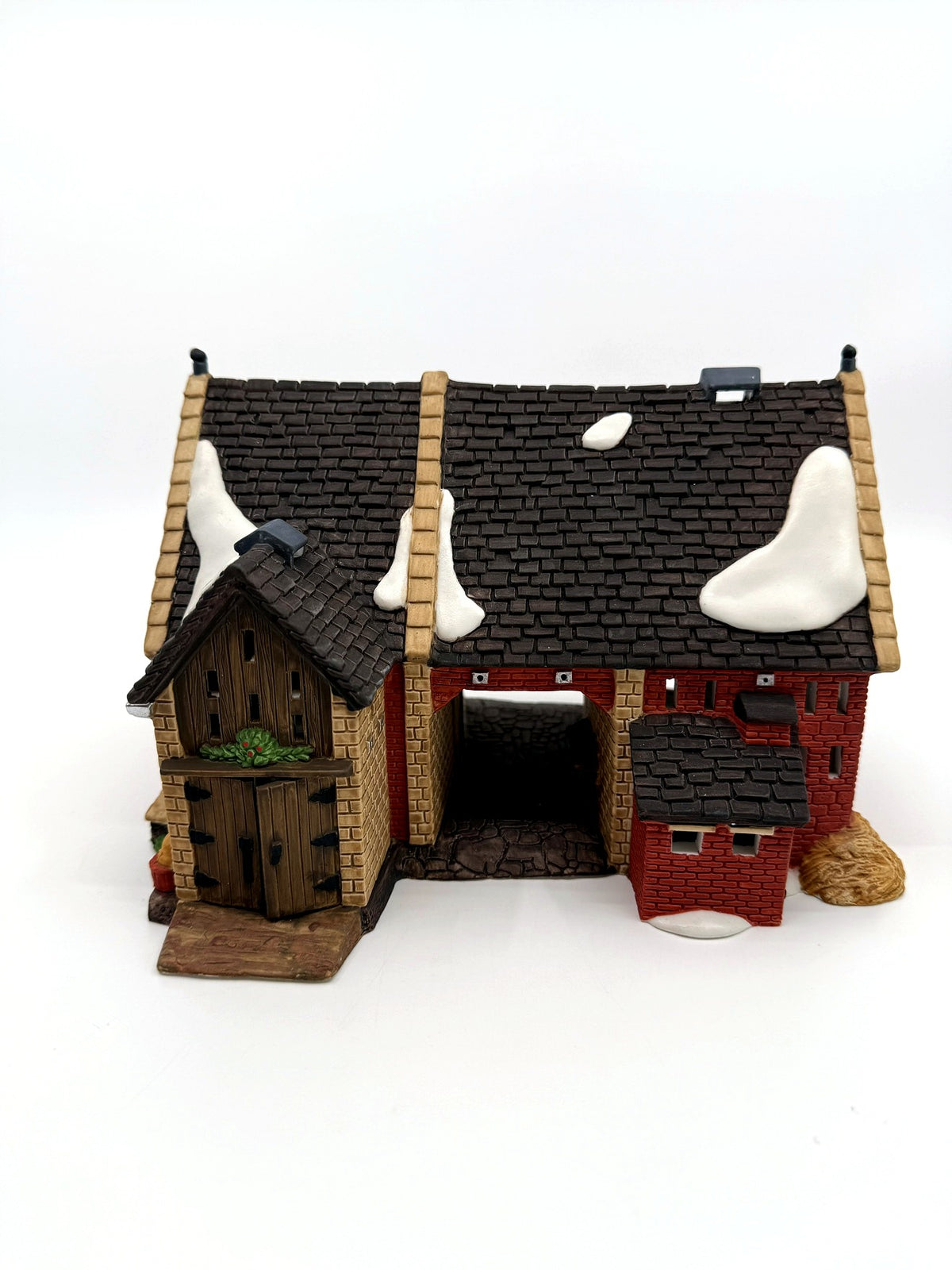 Department 56 Dickens' Village Butter Tub Barn #58338 – straight front view