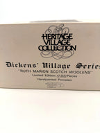 Original retail box end - Heritage Village Collection, number 5585-9, made in Taiwan