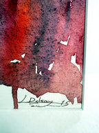 Roses - signature L. Delsay and date '15, close-up