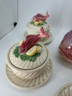 Fitz & Floyd Fishes 21-Piece Soup Tureen Set – Vintage Japan