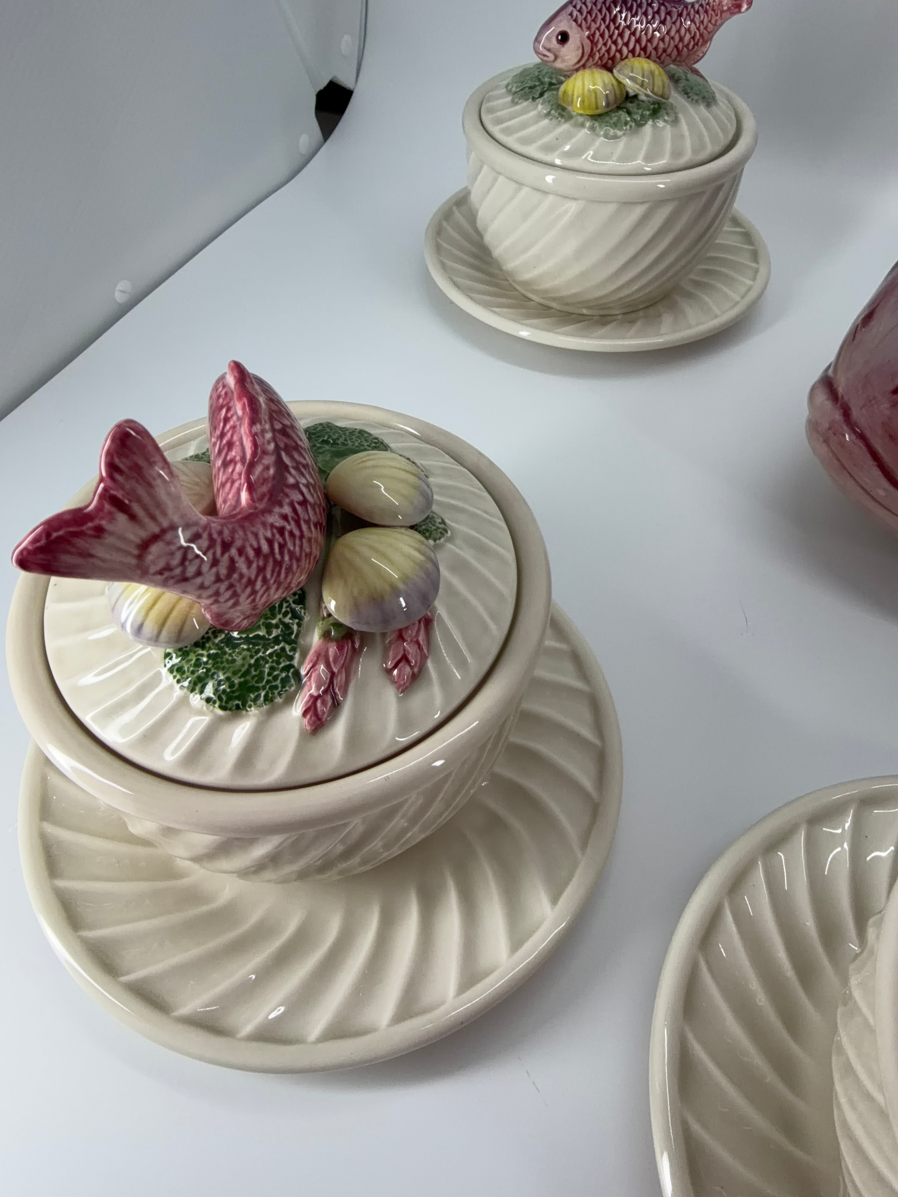 Fitz & Floyd Fishes 21-Piece Soup Tureen Set – Vintage Japan