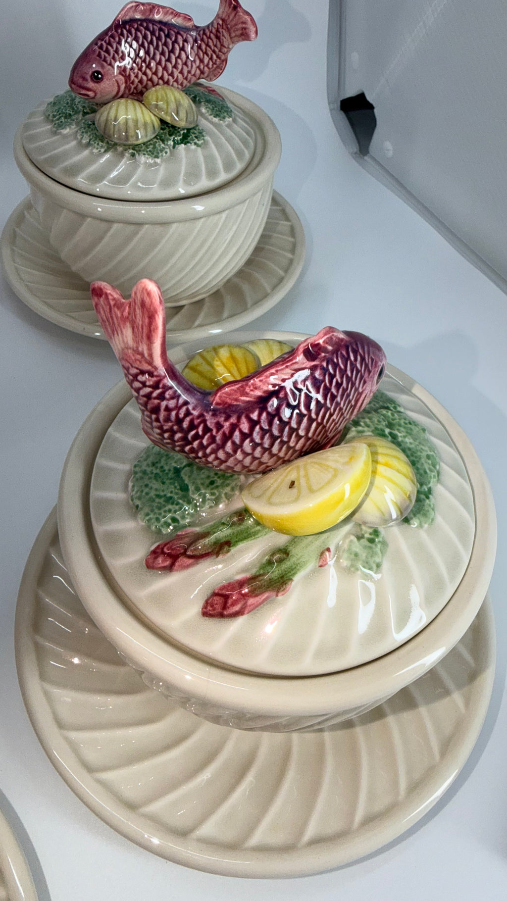 Fitz & Floyd Fishes 21-Piece Soup Tureen Set – Vintage Japan