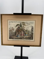 1950s “Maggio” Italian Garden Scene – Framed Art Print