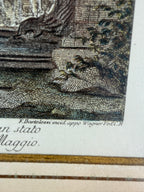 1950s “Maggio” Italian Garden Scene – Framed Art Print
