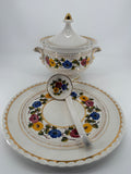 Vintage OAL Olaria de Alcobaca Portugal Hand-Painted Tureen Set #2200