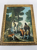 Vintage Francisco de Goya Framed Reproduction – Gold-Tone Braided Frame