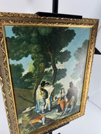 Vintage Francisco de Goya Framed Reproduction – Gold-Tone Braided Frame
