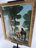 Vintage Francisco de Goya Framed Reproduction – Gold-Tone Braided Frame