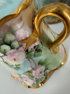 Antique Haviland France Porcelain Chocolate Set Signed Barnett – Hand Painted Roses, c. 1900–1915