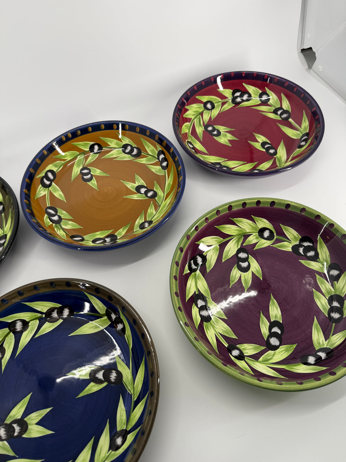 Vintage Gates Ware by Laurie Gates Multicolor 7-Piece Serving Bowl Set – 15" Center Bowl