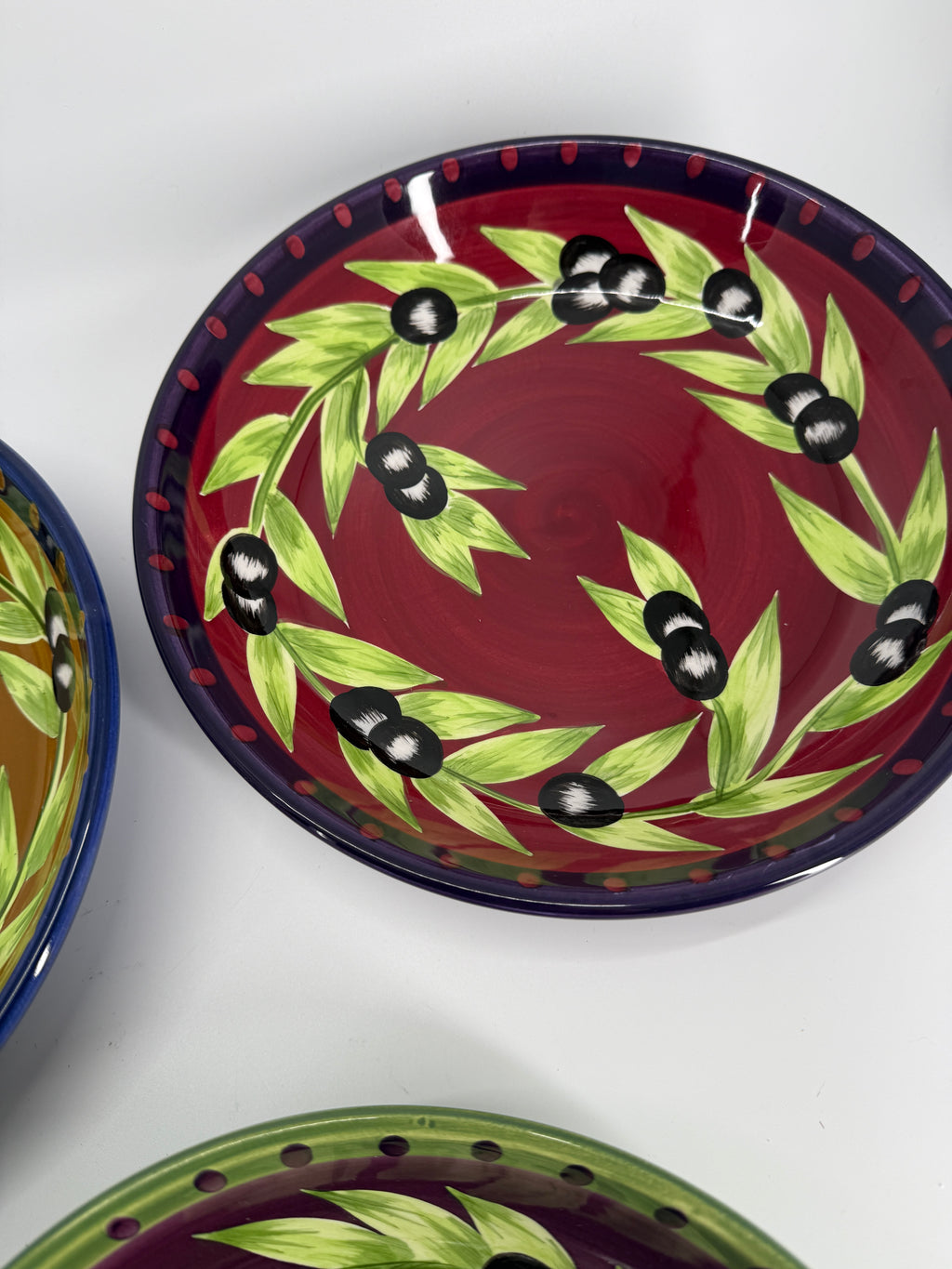 Vintage Gates Ware by Laurie Gates Multicolor 7-Piece Serving Bowl Set – 15" Center Bowl
