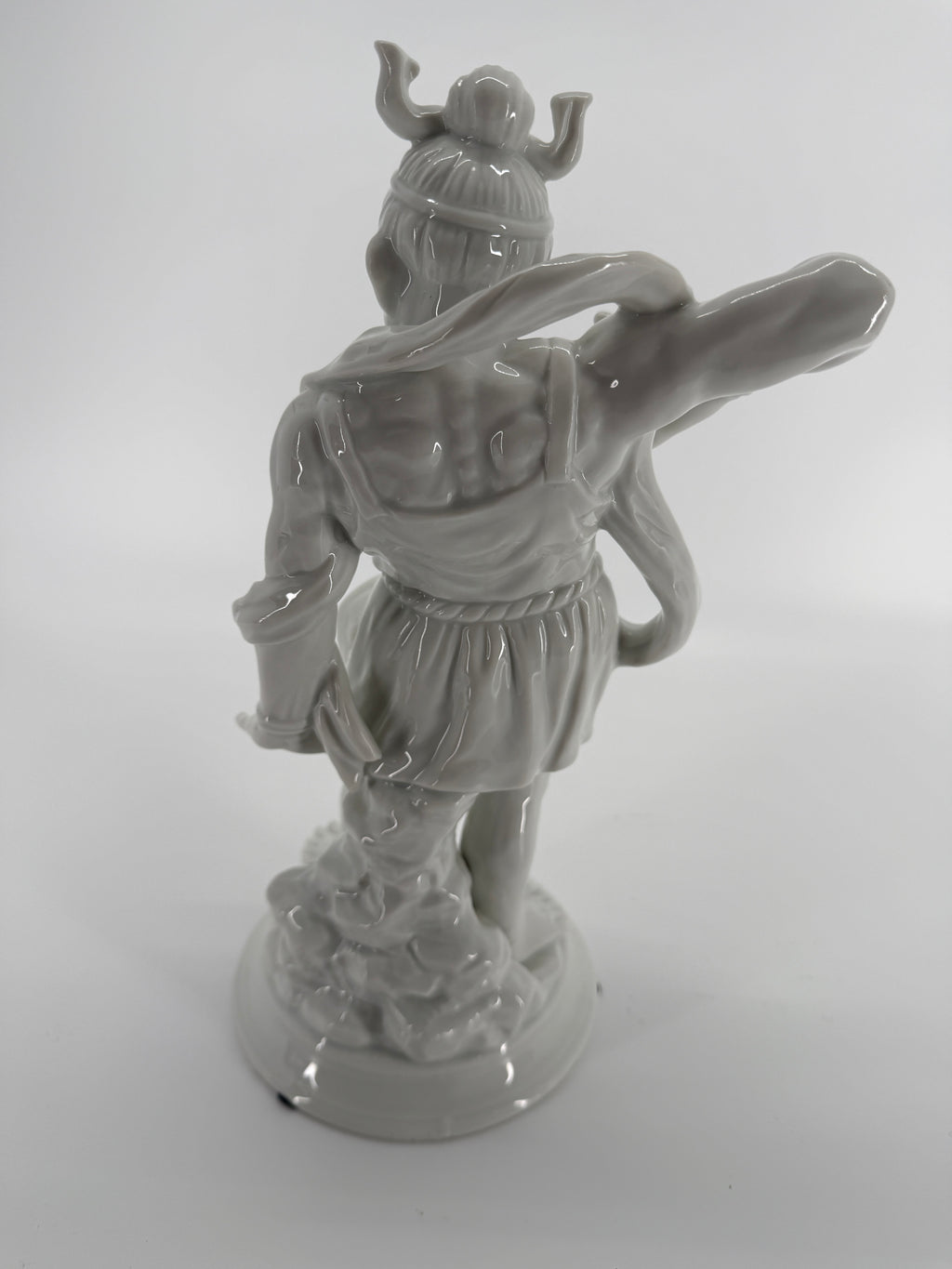 Vintage 1977 Fitz & Floyd Japanese Warrior Guardian Porcelain Figurine