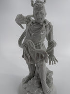 Vintage 1977 Fitz & Floyd Japanese Warrior Guardian Porcelain Figurine