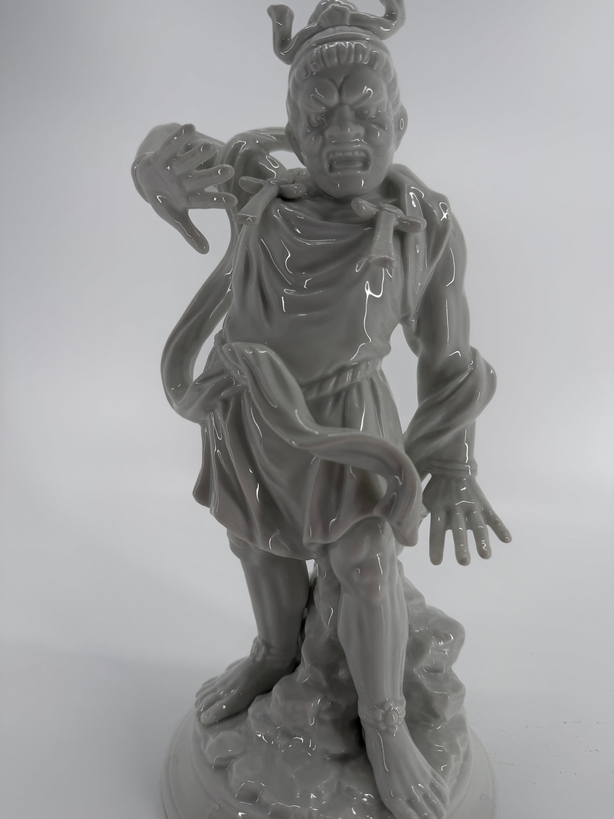 Vintage 1977 Fitz & Floyd Japanese Warrior Guardian Porcelain Figurine