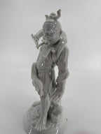 Vintage 1977 Fitz & Floyd Japanese Warrior Guardian Porcelain Figurine