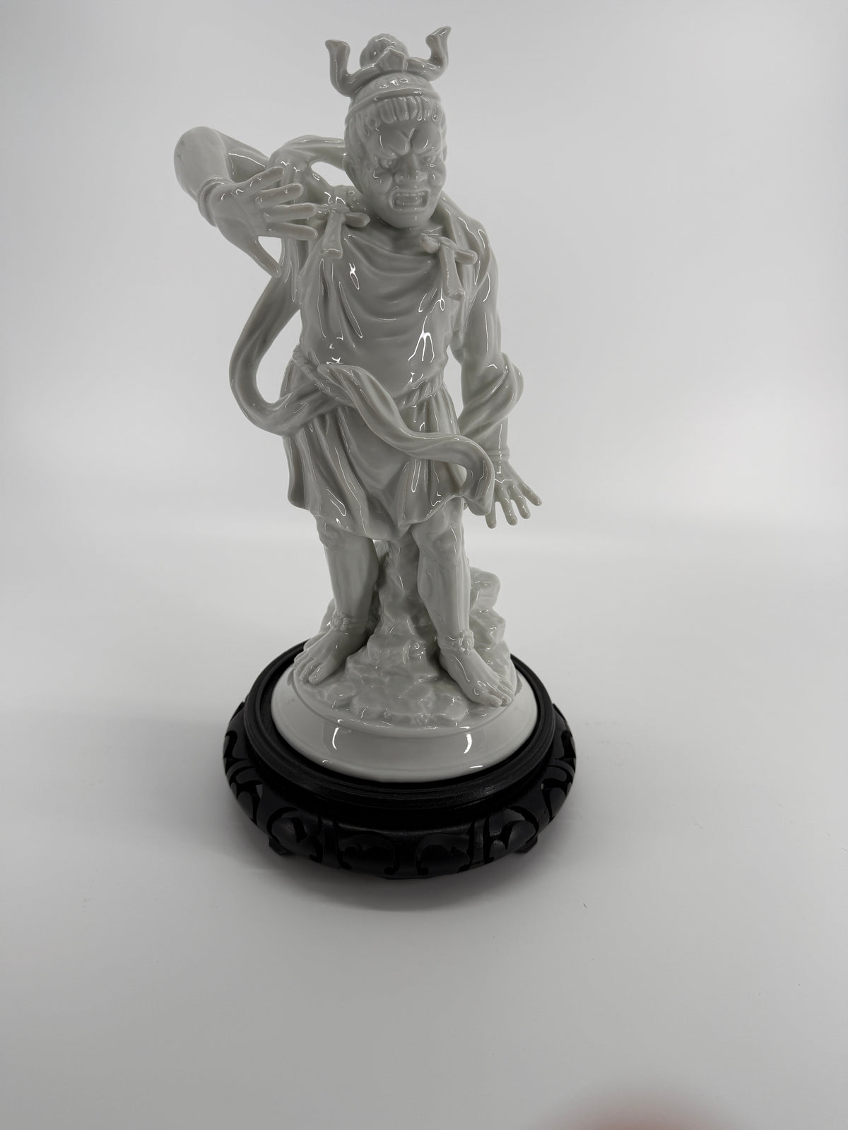 Vintage 1977 Fitz & Floyd Japanese Warrior Guardian Porcelain Figurine