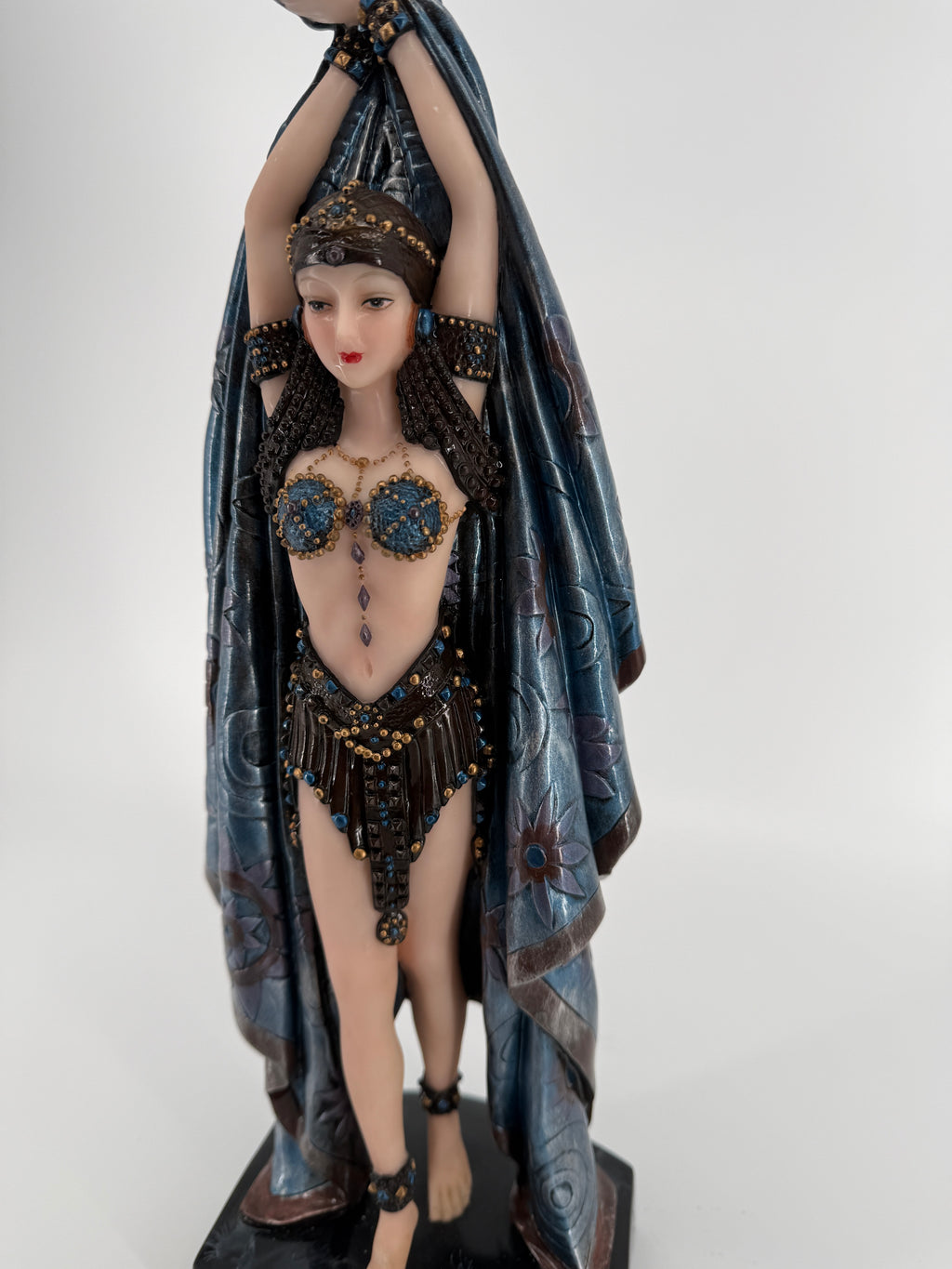 Objet d’Elegance “Dance of the Seven Veils” Art Deco-Style Dancer Figurine