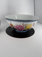 Chinese Porcelain Vase & Bowl Set – Gilt Peony Décor