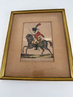 Antique c. 1810–1813 Martinet Napoleonic Chasseur Hand-Colored Engraving
