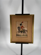 Antique c. 1810–1813 Martinet Napoleonic Chasseur Hand-Colored Engraving