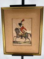 Antique c. 1810–1813 Martinet Napoleonic Chasseur Hand-Colored Engraving