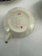 Vintage Johnson Brothers His Majesty Turkey Cups & Saucers – 14-Piece Set
