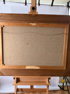 Joseph Spitzer Original Oil – European Village & Carriage – 43" Framed