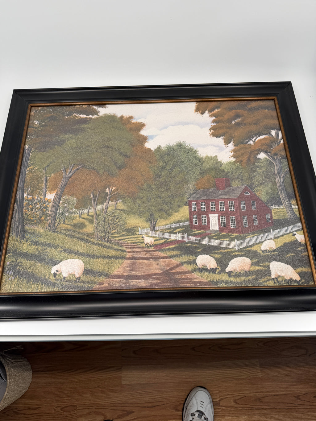 Paul Jamieson Sheep Farm – Ragon House Framed Textured Print