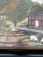Paul Jamieson Sheep Farm – Ragon House Framed Textured Print