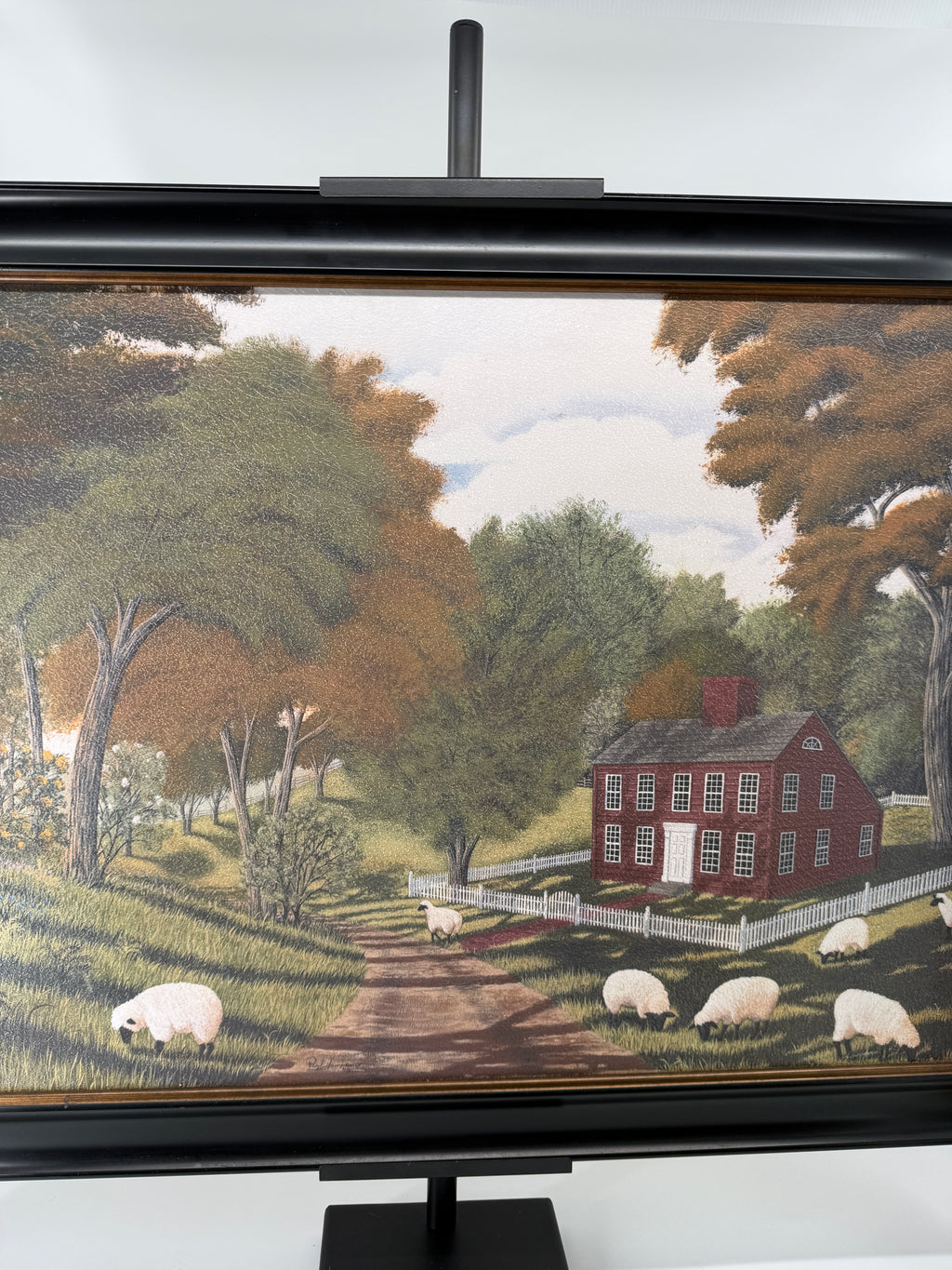 Paul Jamieson Sheep Farm – Ragon House Framed Textured Print