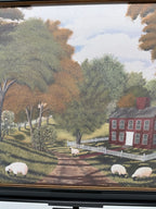 Paul Jamieson Sheep Farm – Ragon House Framed Textured Print