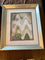 Paragon Picture Gallery “Waving I–IV” by Sikes – Set of 4 Framed Abstracts – 18" × 22"