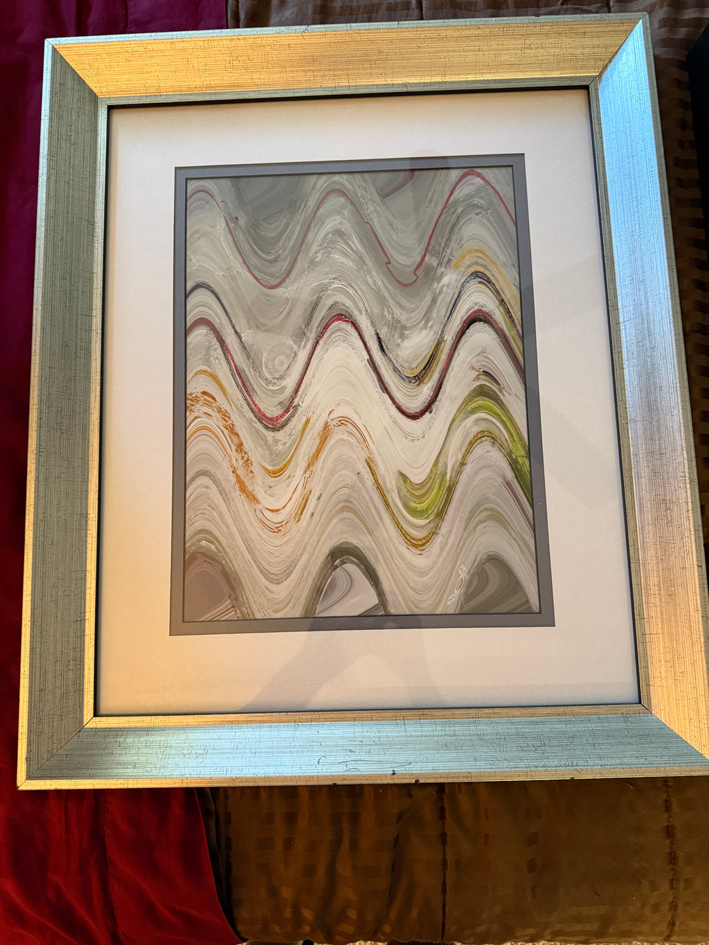 Paragon Picture Gallery “Waving I–IV” by Sikes – Set of 4 Framed Abstracts – 18" × 22"