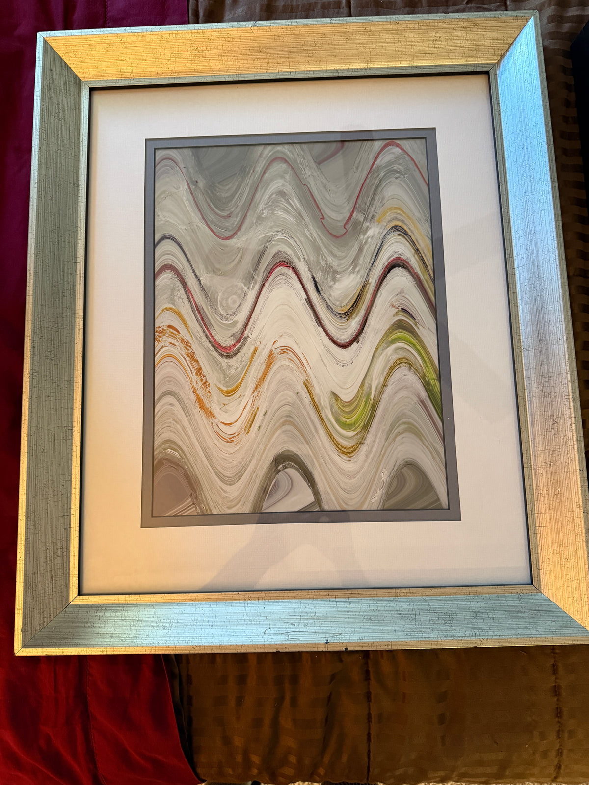 Paragon Picture Gallery “Waving I–IV” by Sikes – Set of 4 Framed Abstracts – 18" × 22"