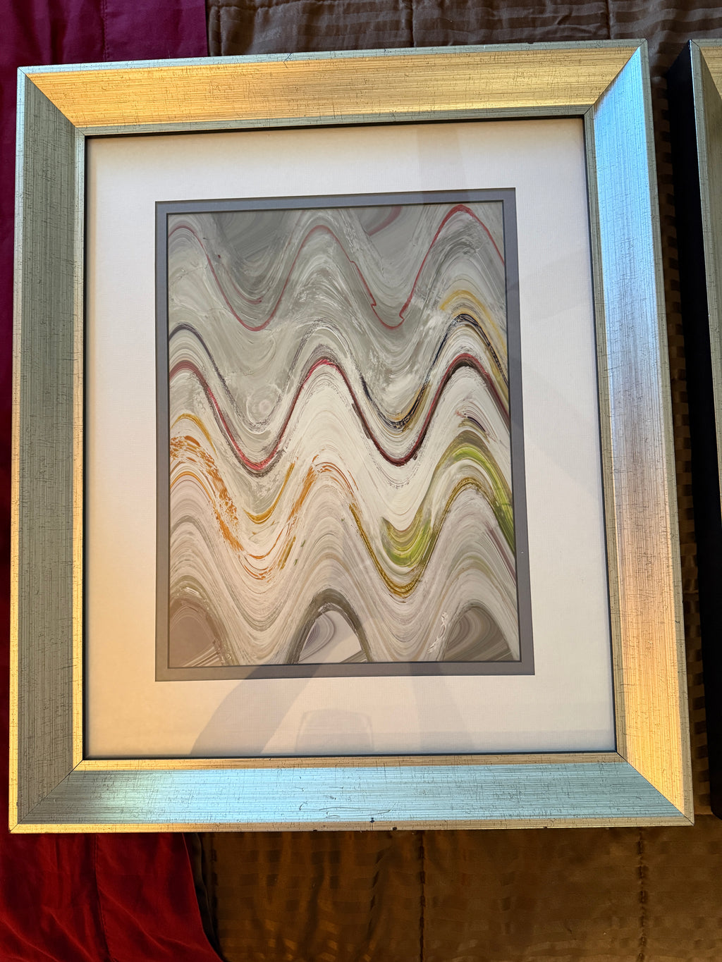 Paragon Picture Gallery “Waving I–IV” by Sikes – Set of 4 Framed Abstracts – 18" × 22"