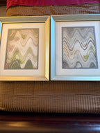 Paragon Picture Gallery “Waving I–IV” by Sikes – Set of 4 Framed Abstracts – 18" × 22"