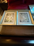 Paragon Picture Gallery “Waving I–IV” by Sikes – Set of 4 Framed Abstracts – 18" × 22"