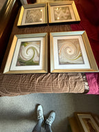 Paragon Picture Gallery “Waving I–IV” by Sikes – Set of 4 Framed Abstracts – 18" × 22"