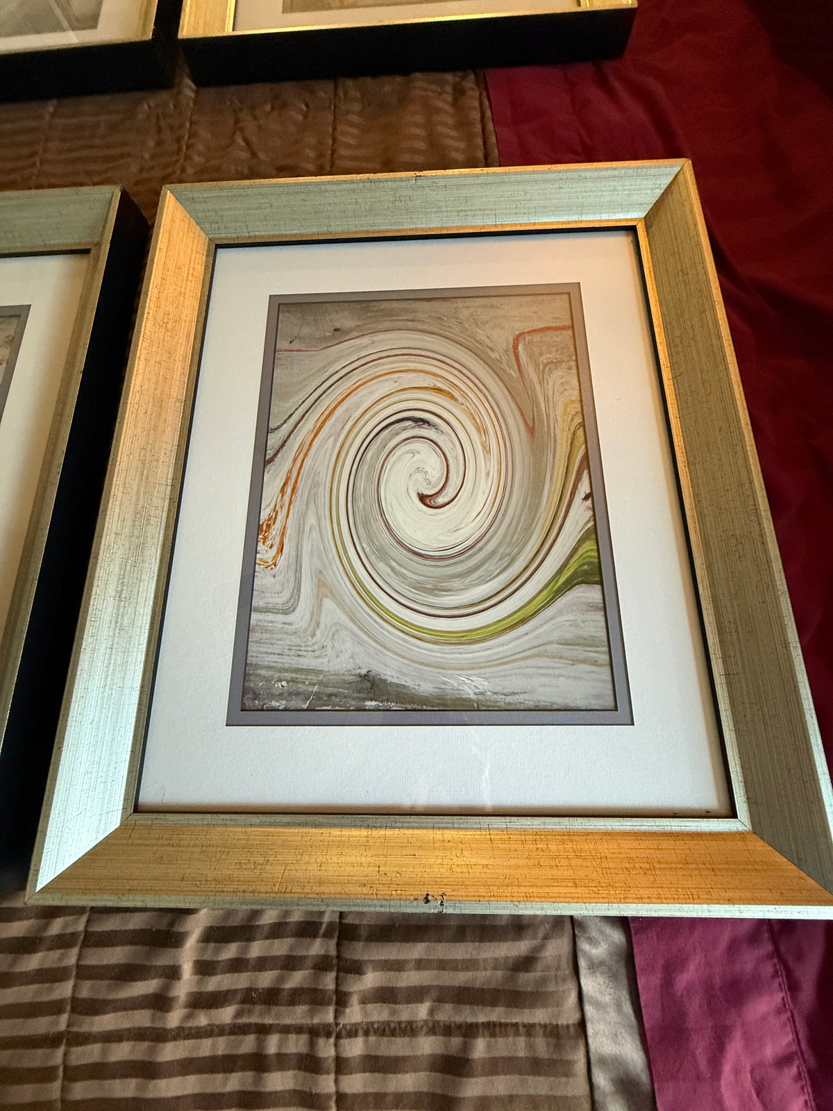 Paragon Picture Gallery “Waving I–IV” by Sikes – Set of 4 Framed Abstracts – 18" × 22"