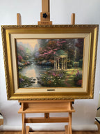 Thomas Kinkade “The Garden of Prayer” S/N Canvas 4438/4950 – 26" × 32" Framed