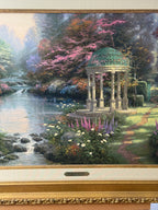 Thomas Kinkade “The Garden of Prayer” S/N Canvas 4438/4950 – 26" × 32" Framed