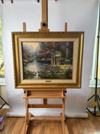 Thomas Kinkade “The Garden of Prayer” S/N Canvas 4438/4950 – 26" × 32" Framed