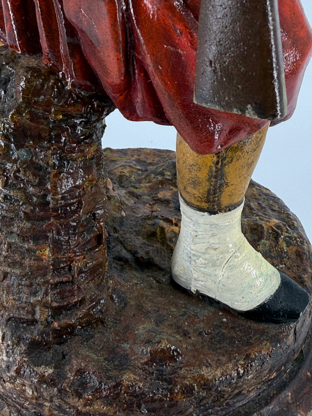 Mid-19th Century Polychrome Zinc Zouave – Attributed Cornelius & Baker – 19"