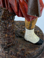 Mid-19th Century Polychrome Zinc Zouave – Attributed Cornelius & Baker – 19"