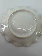 Antique Noritake Hand-Painted 3 Piece Mayonnaise Set - Bowl, Underplate & Ladle / Red M Wreath c.1920's