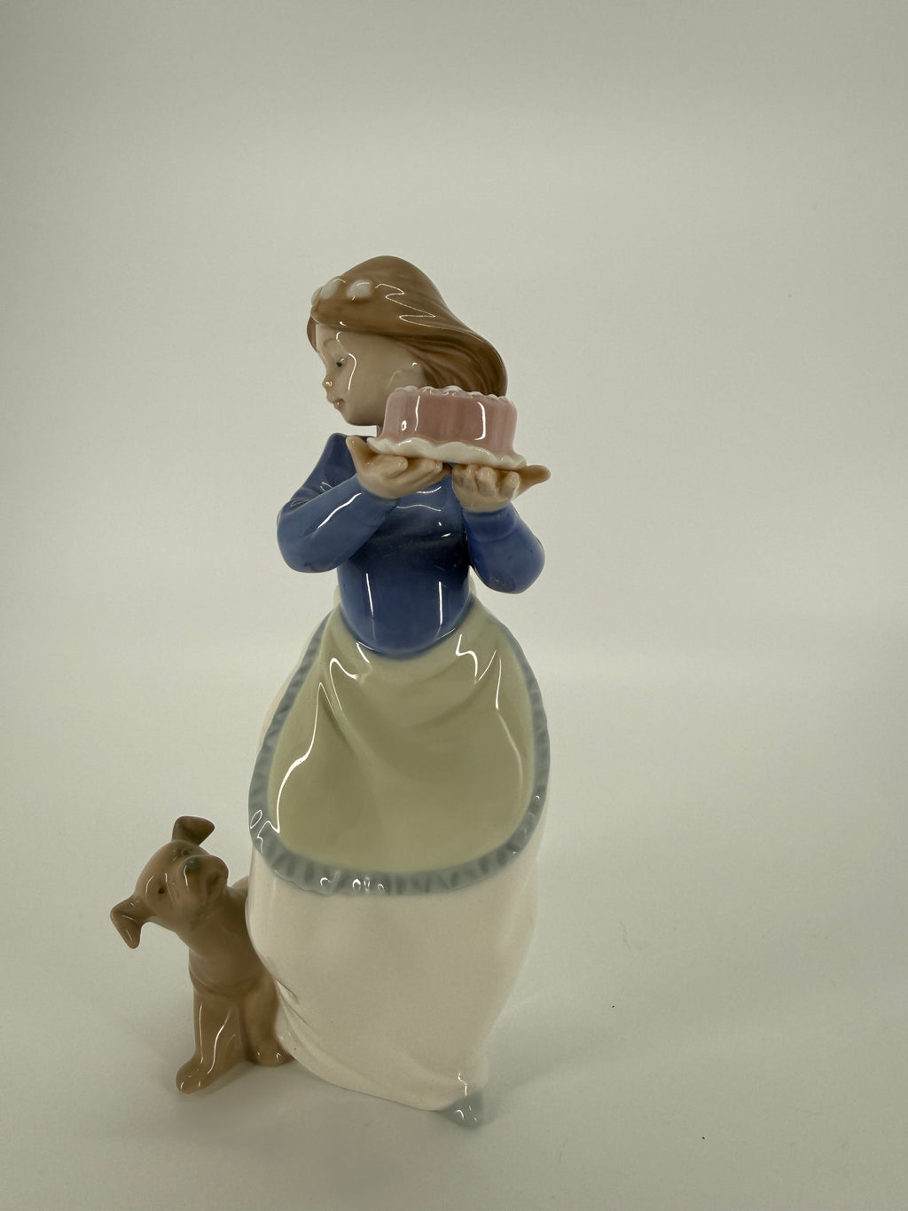 NAO by Lladró “Puppy’s Birthday” #1045 Porcelain Figurine – 7.5"