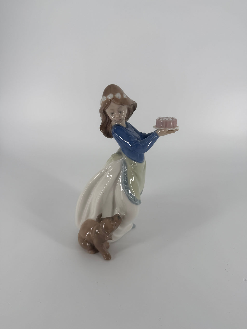 NAO by Lladró “Puppy’s Birthday” #1045 Porcelain Figurine – 7.5"